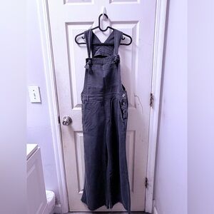 💙 Aerie Werk & Play Twill Overalls - Gray